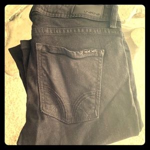 Black Bebe jeggings size 26 super stretchy cute!